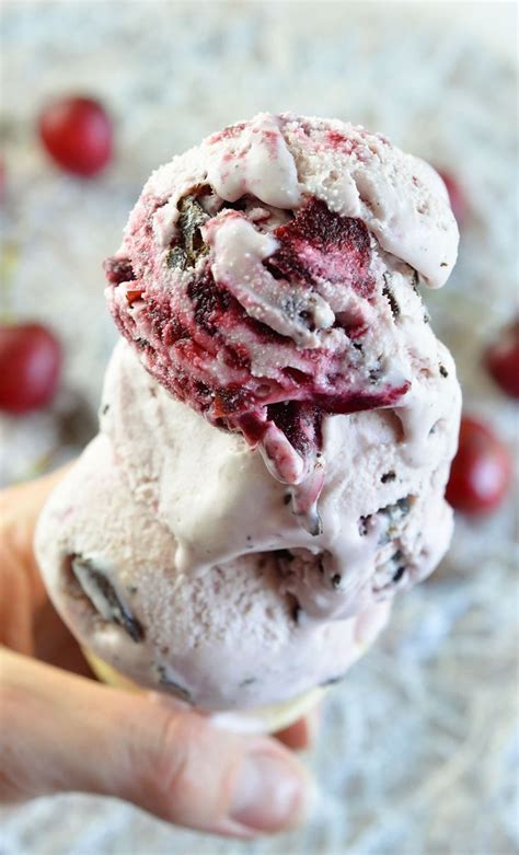 Chocolate Chunk And Cherry Ice Cream Recipe Wonkywonderful Ice