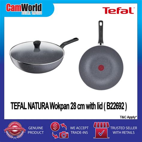 Tefal Natura Wokpan Cm With Lid B Shopee Malaysia