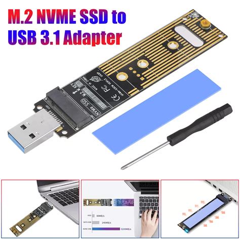 RIITOP NVMe USB Adapter PCIe NVME SSD To USB Gen2 Type A