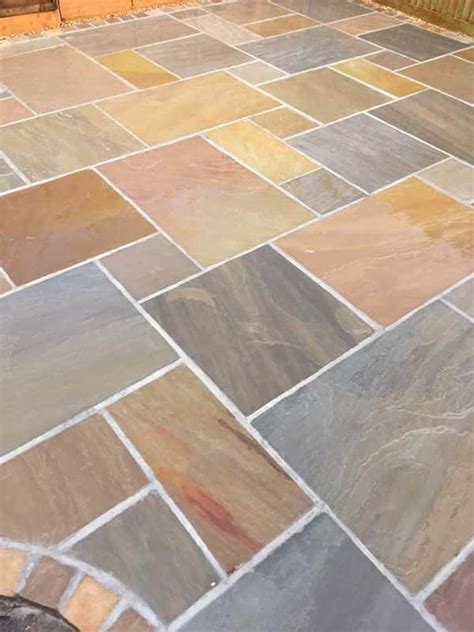 Rippon Buff Indian Sandstone Paving 4 Mixed Sizes At £2400