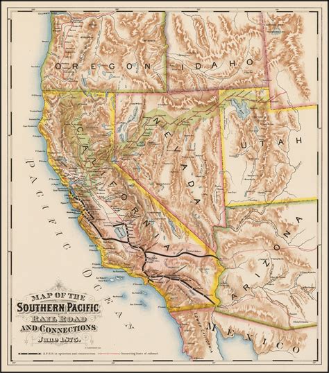 map of the southern pacific 2
