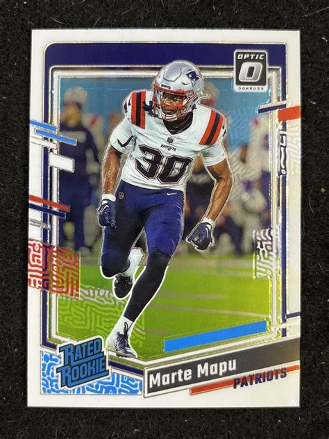 Panini Optic Rated Rookie Marte Mapu Patriots Ebay