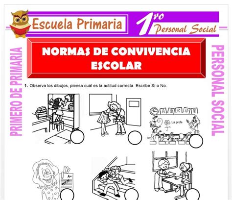 Normas De Convivencia Para Primero De Primaria Escuela Primaria