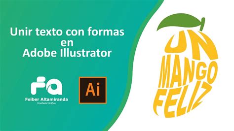 Unir Textos Con Formas En Adobe Illustrator Youtube