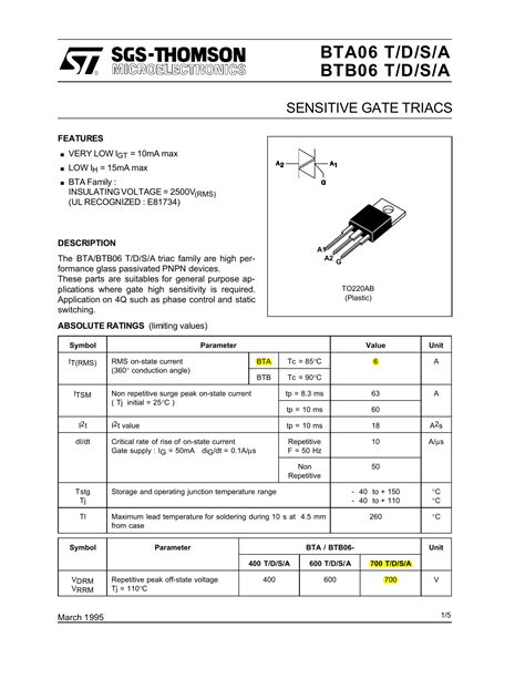 Triac T4 3570 Equivalente Componenti Elettronici Ed Equivalenze PLC