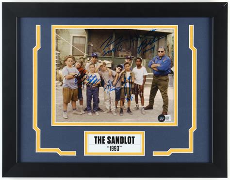 The Sandlot Custom Framed Movie Poster Photo Cast Signed By 7 With