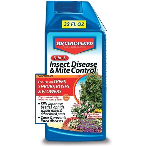 Bioadvanced 3 In 1 Insect Disease And Mite Control Concentrate 32 Oz