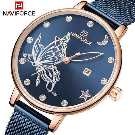 Naviforce Vrouwen Horloges Luxe Reloj Vlinder Horl Vicedeal