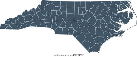 Detailed Vector Map North Carolina 库存矢量图（免版税）257059060 Shutterstock