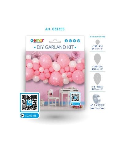 kit arche de ballon rose bébé 3 Mètres