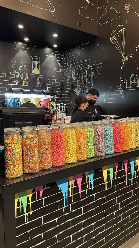 Pin by Wasan Abd on ايسكريم دونات Candy store design Icecream bar