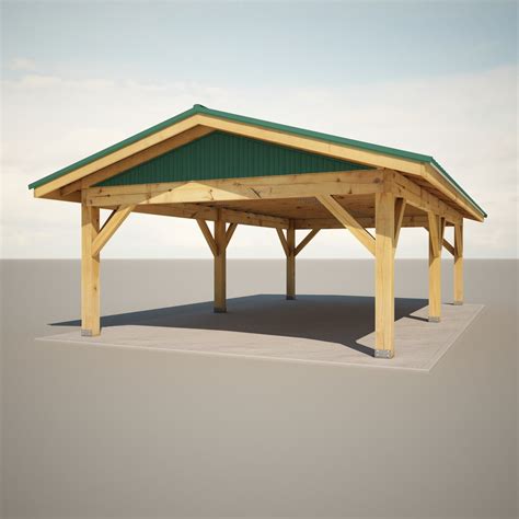 3d Model Of Park Shelter