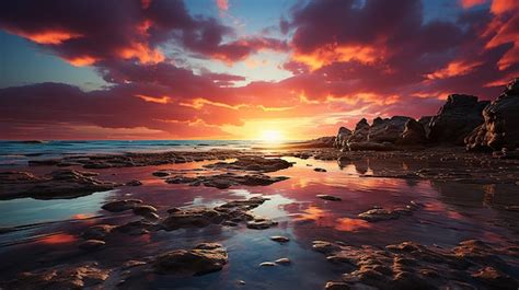 La Belleza De Las Playas De Arenas Ricamente Coloridas Foto Premium