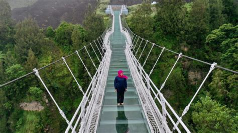 Viral Khofifah Terpeleset Di Jembatan Kaca Gunung Bromo