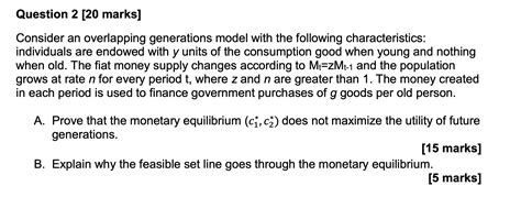 Solved Question 2 20 Marks Consider An Overlapping