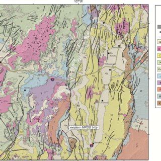 Geologic Map Of Study Area Generalized From Nmbgmr And The