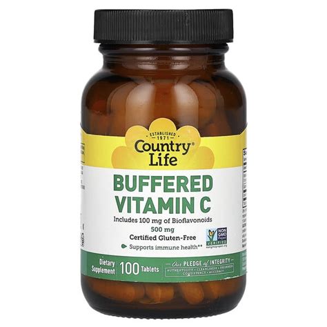 Country Life Buffered Vitamin C 500 Mg 100 Tablet