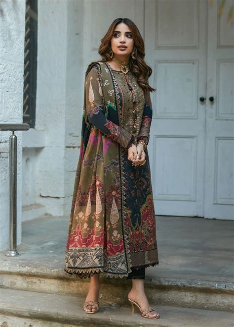 Asim Jofa Embroidered Lawn Suits Unstitched 2 Piece AJ23P AJS 22