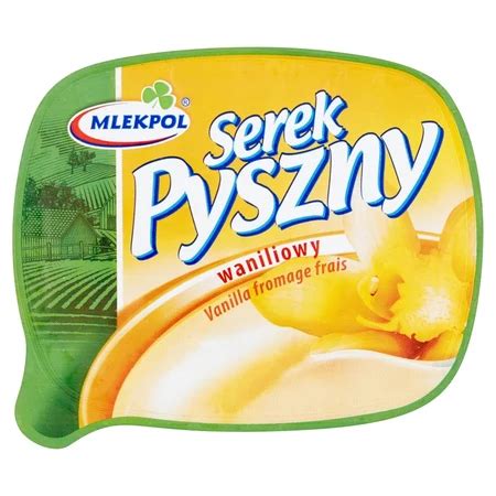 Mlekpol Pyszny Serek waniliowy 140 g 26 TANIEJ promocja Słoneczko