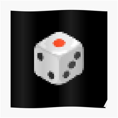 Pixel Art Pattern Dice Poster For Sale By Bambv2 Redbubble