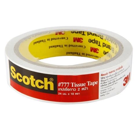 3m Scotch 777 Tissue Tape 3 เอ็ม รุ่น 777 เทปเยื่อกาว 2 หน้า ติด