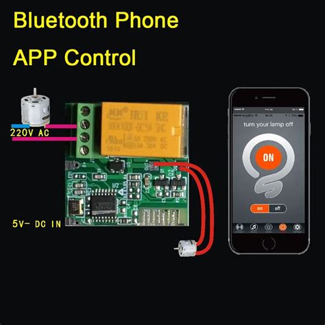 DC 12V 5V Inteligente Bluetooth APP 1 Canal M Dulo Interruptor Do Rel