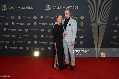 Panthers Coach Ivan Cleary And His Wife Rebecca Cleary Attends The