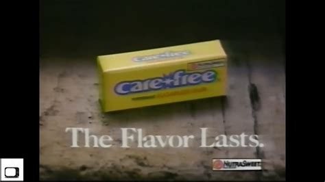 Carefree Gum Commercial 1991 YouTube