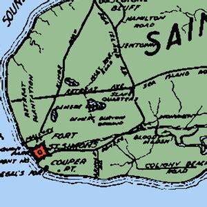 Map Of Saint Simons Island Glynn County Georgia Etsy