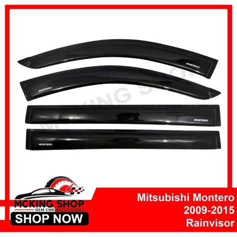 Mitsubishi Montero 2009 2015 OEM Type Rain Guard Window Visor Made In