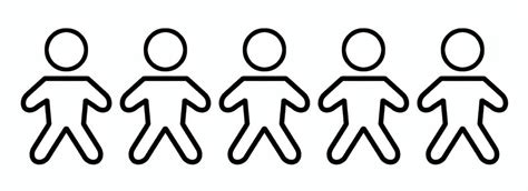 Group Of People Clipart Black And White