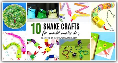 10 Sassy Snake Crafts for Kids | World Snake Day Crafts