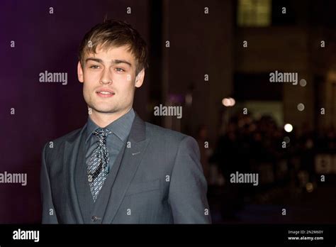 Actor Douglas Booth Poses For Photographers Upon Arrival At The Bbc