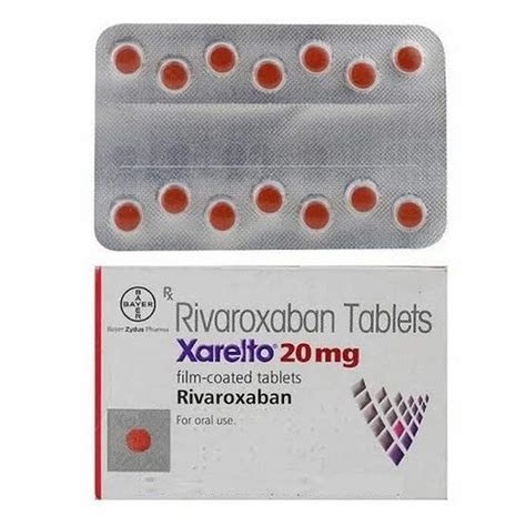 Xarelto Rivaroxaban Tablet 10 Mg At Rs 1015 Piece Ixarola In Surat