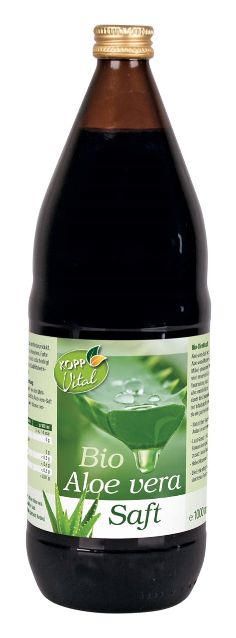 Kopp Vital Bio Aloe Vera Saft Aus Dem Innengel Frischer Aloe Vera