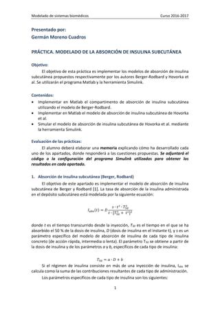 Practica De Absorcion De Insulina Pdf