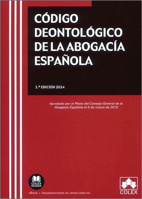 Libro Código Deontológico De La Abogacía Española 9788411944274