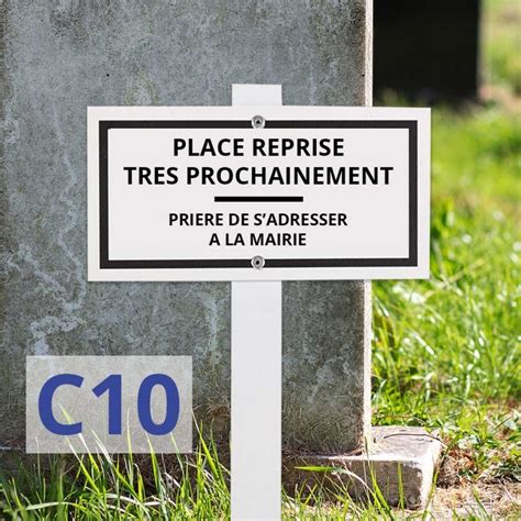 Plaque De Concession Place Reprise Prochainement C10