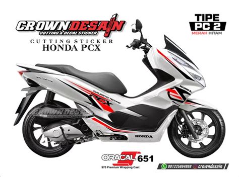 Jual Cutting Sticker Honda Pcx Stiker Pcx Decal Pcx Pc