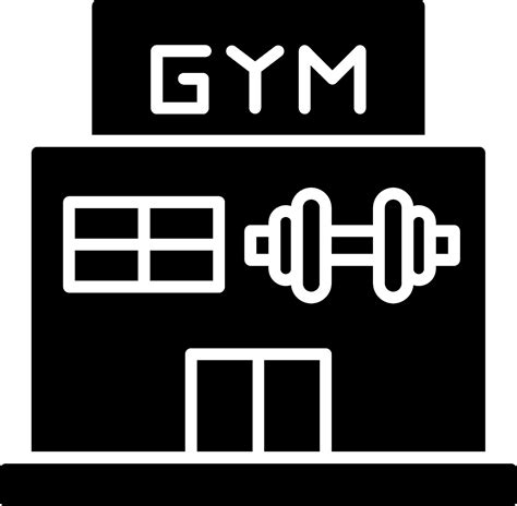 Gym Glyph Icon 43288086 Vector Art at Vecteezy