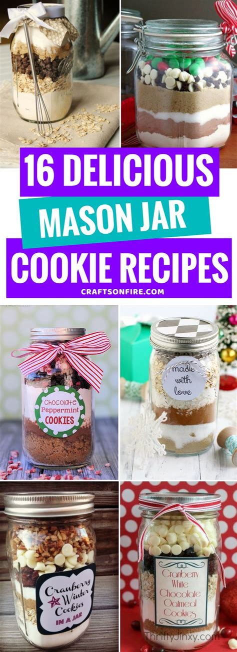 16 Easy Mason Jar Cookie Recipes You Ll Go Crazy For Craftsonfire Mason Jar Cookie Recipes