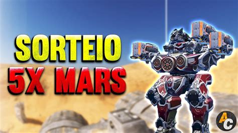 War Robots Brasil LIVE MARS Jogando PELOTÃO LENDÁRIO e SORTEANDO