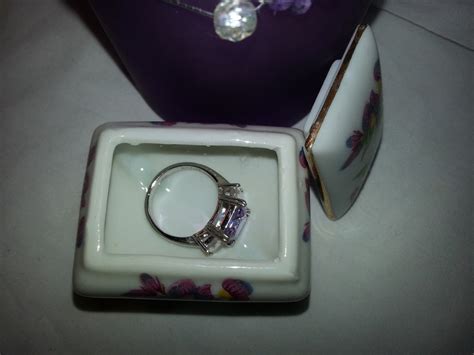 AMETHYST GEMSTONE 925 FAS STERLING SILVER RING | Collectors Weekly