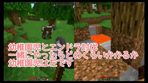 【幼稚園児とマイクラ76】幼稚園児と最短エンドラ討伐1 幼稚園児との記録はどのくらいか Youtube