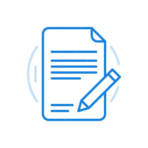 premium vector signing statement vector  icon sheet  paper