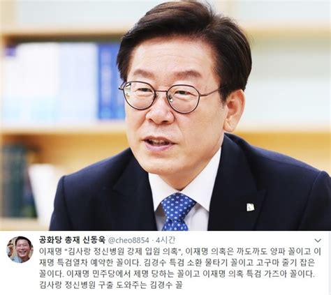 신동욱 이재명 김사랑 정신병원 강제 입원 의혹 까도까도 양파특검열차 예약 한국경제