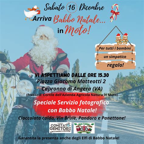 Arriva Babbo Natale In Moto Angera Turismo