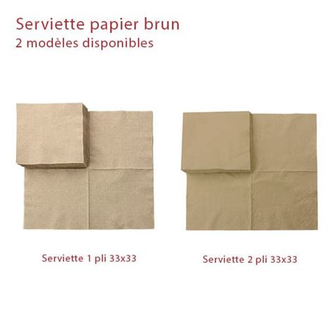 Serviette En Papier Cologique Kraft Sml Food Plastic