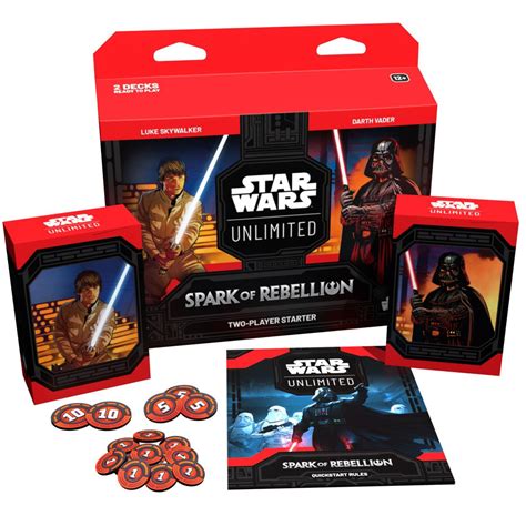 Star Wars Unlimited Trading Card Game Spark Of Rebellion Two Player