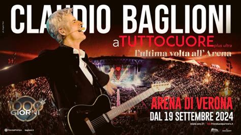 Claudio Baglioni Atuttocuoreplus Ultra Gli Ultimi Live All Arena Di